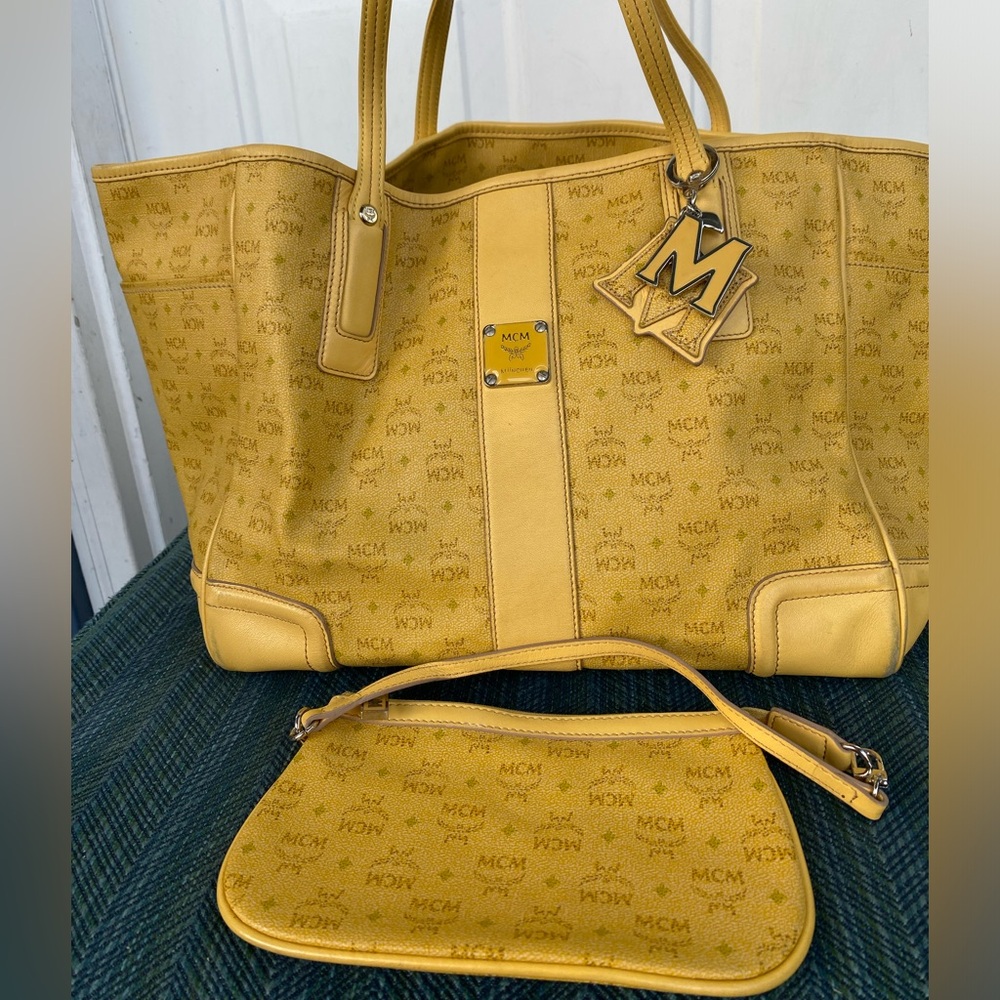 Authentic MCM Tote w/ Pouch